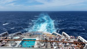 QM2 - Last - View from Grills Deck