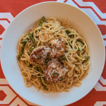 !Food, Finished Dish, Food, Pasta, Scallops, Seafood, Shellfish
